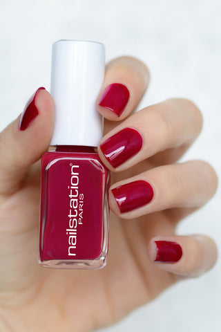 dressed to kill | fuchsia red nail polish