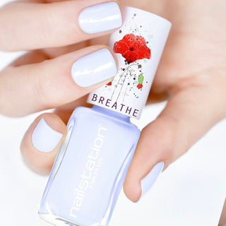 parfait | Breathable and water permeable nail polish | Pastel blue