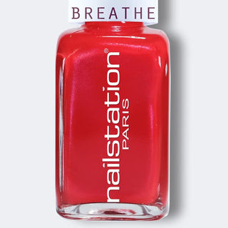 vermillon | Breathable and Water Permeable Nail Polish | Red